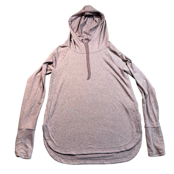 Athleta Tops - Athleta Hoodie Heathered Pink Size Small